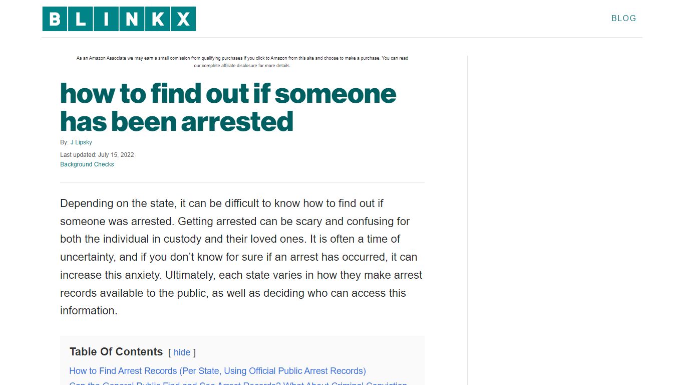 how to find out if someone has been arrested - Blinkx
